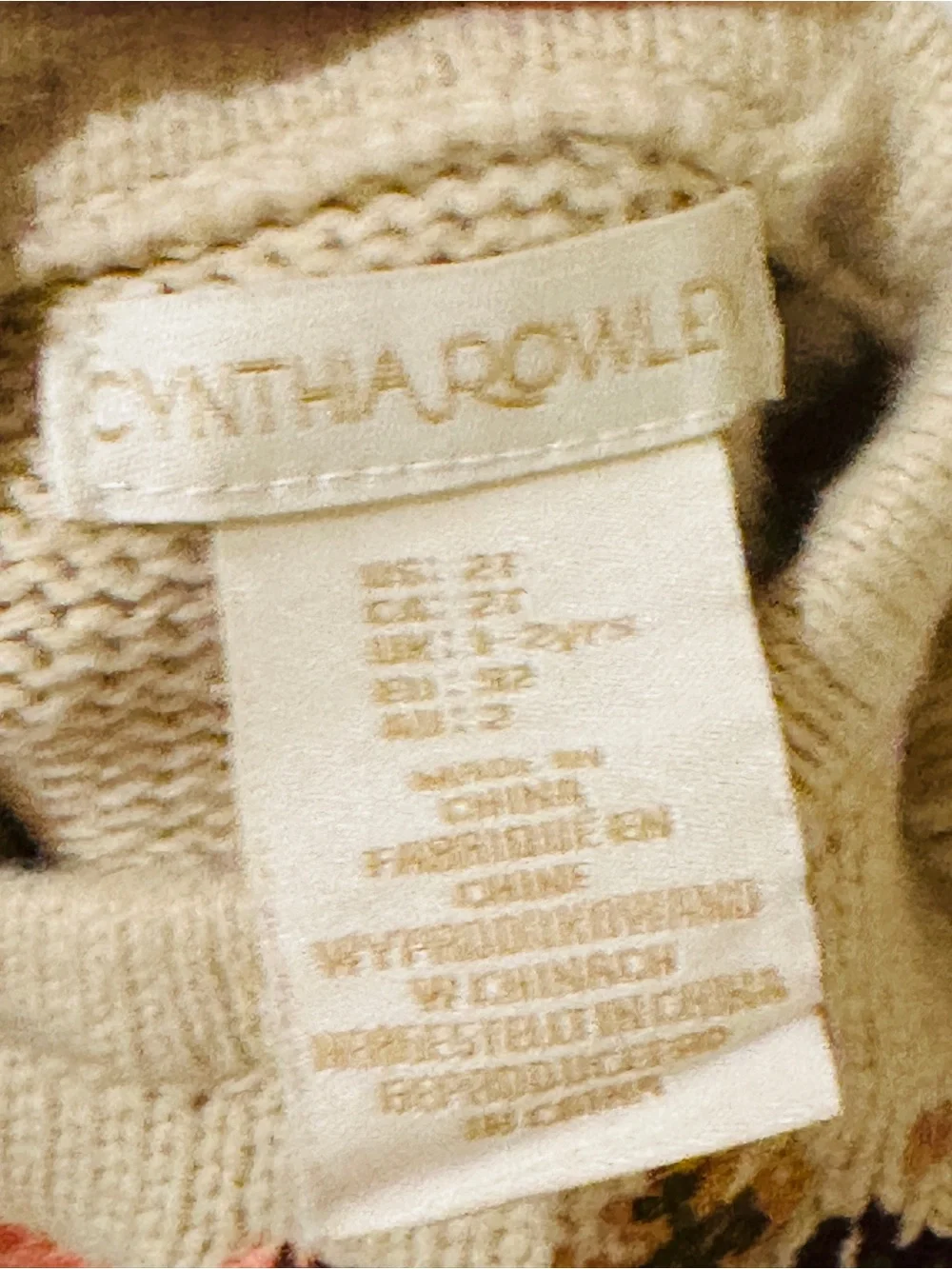 Cynthia Rowley Girls Ivory Knit Dress with Floral Embroidered Ruffle Collar